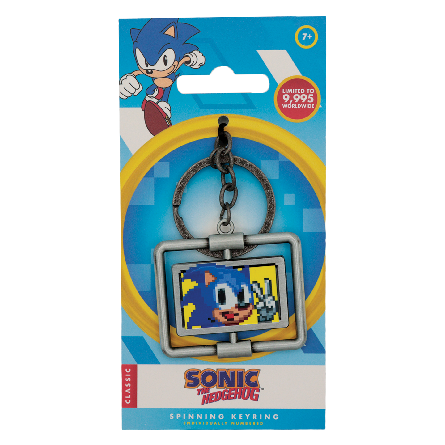 Sonic The Hedgehog – Spinning Keyring - Loaded Dice