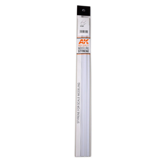 AK Interactive - Strips 0.30 x 0.50 x 350mm - Styrene Strip - Loaded Dice