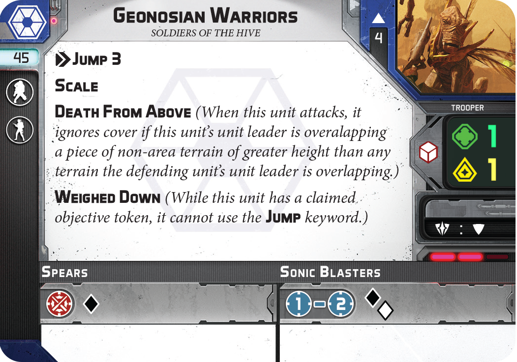 Star Wars Legion: Geonosian Warriors Unit Expansion - Loaded Dice