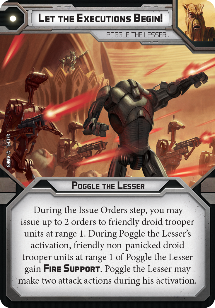 Star Wars Legion: Sun Fac & Poggle the Lesser Commander Expansion - Loaded Dice