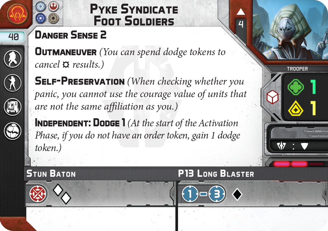 Star Wars Legion: Pyke Syndicate Foot Soldiers - Loaded Dice