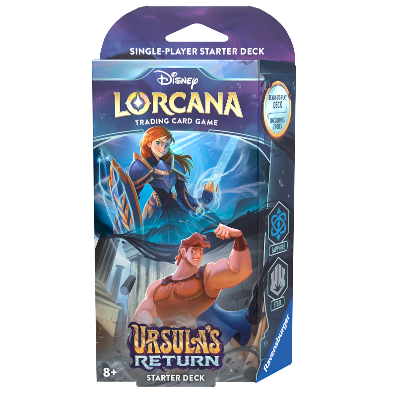 Disney Lorcana Trading Card Game Set 4 - Ursula's Return - Starter Deck - Loaded Dice