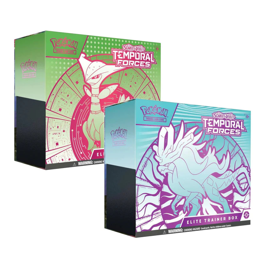 Pokemon TCG: Scarlet & Violet Temporal Forces Elite Trainer Box - Release Date 22/3/24 - Loaded Dice Barry Vale of Glamorgan CF64 3HD
