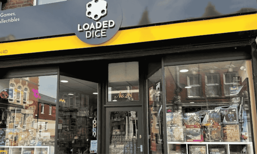 Inside the Loaded Dice shop in Barry