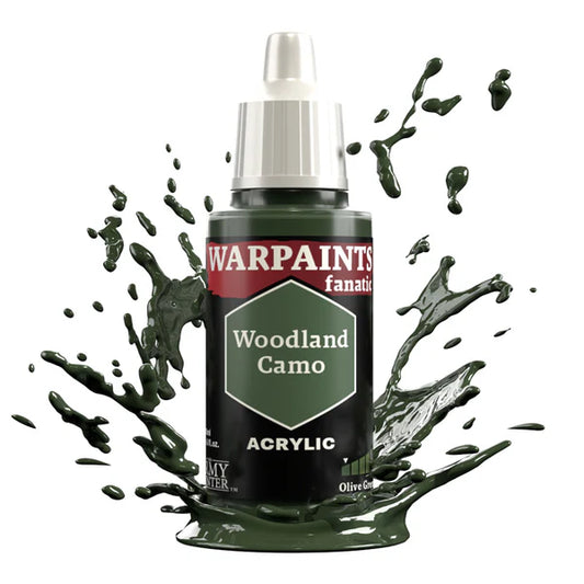 Army Painter Warpaints Fanatic: Woodland Camo 18ml - Loaded Dice