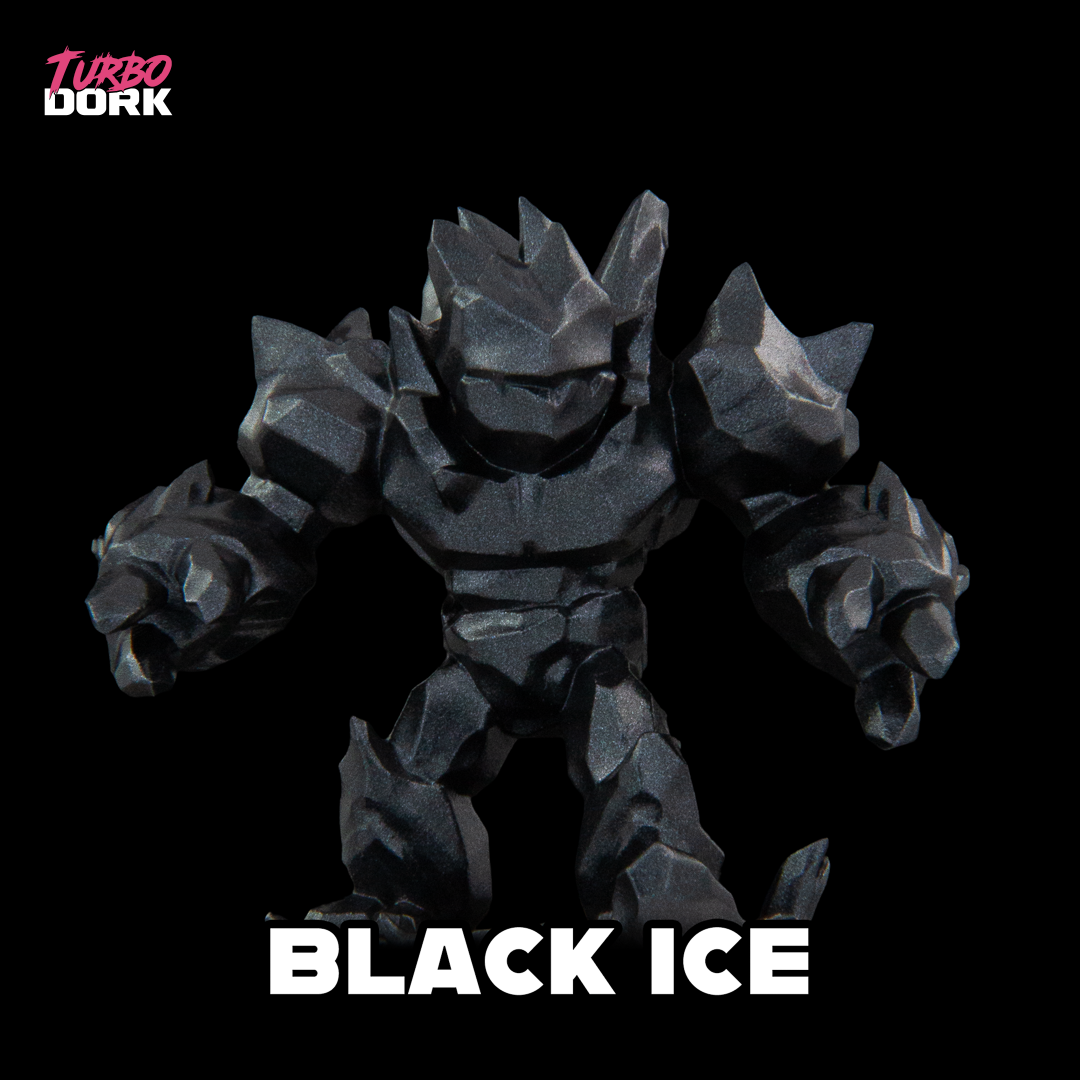 Turbo Dork: Black ICE Metallic Acrylic Paint 22ml - Loaded Dice