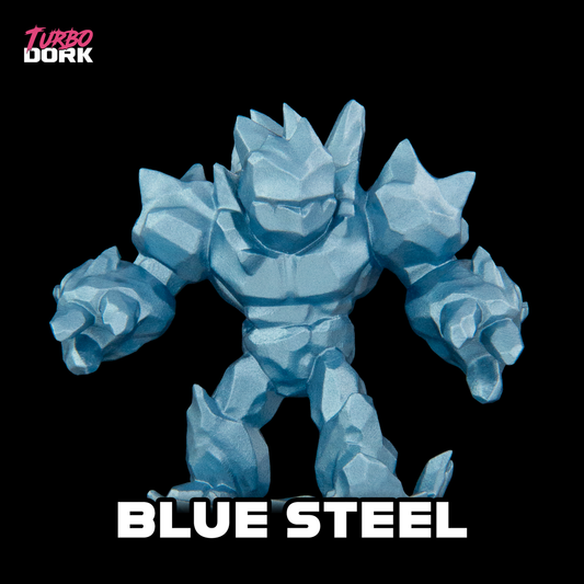 Turbo Dork: Blue Steel Metallic Acrylic Paint 22ml - Loaded Dice