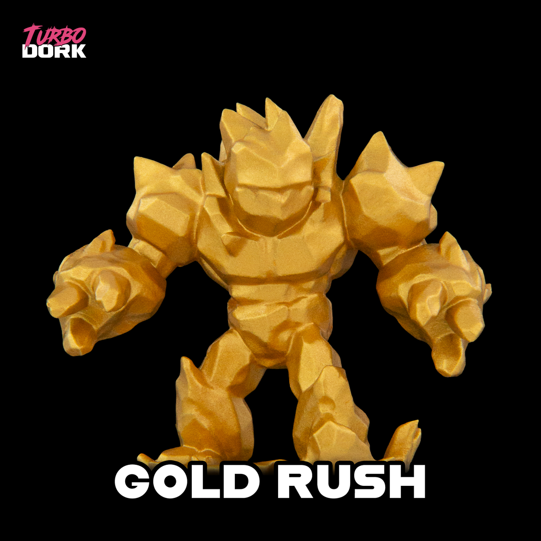 Turbo Dork: Gold Rush Metallic Acrylic Paint 22ml - Loaded Dice