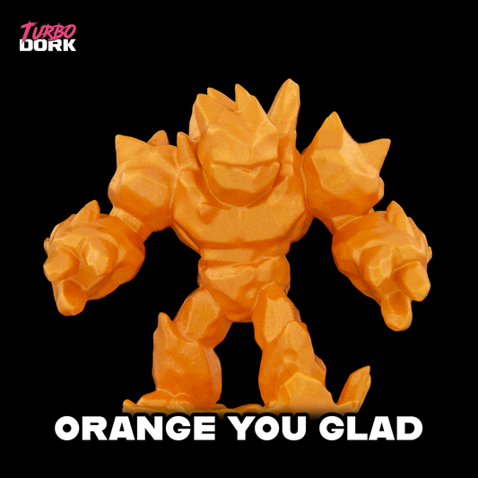 Turbo Dork: Orange You Glad Metallic Acrylic Paint 22ml - Loaded Dice