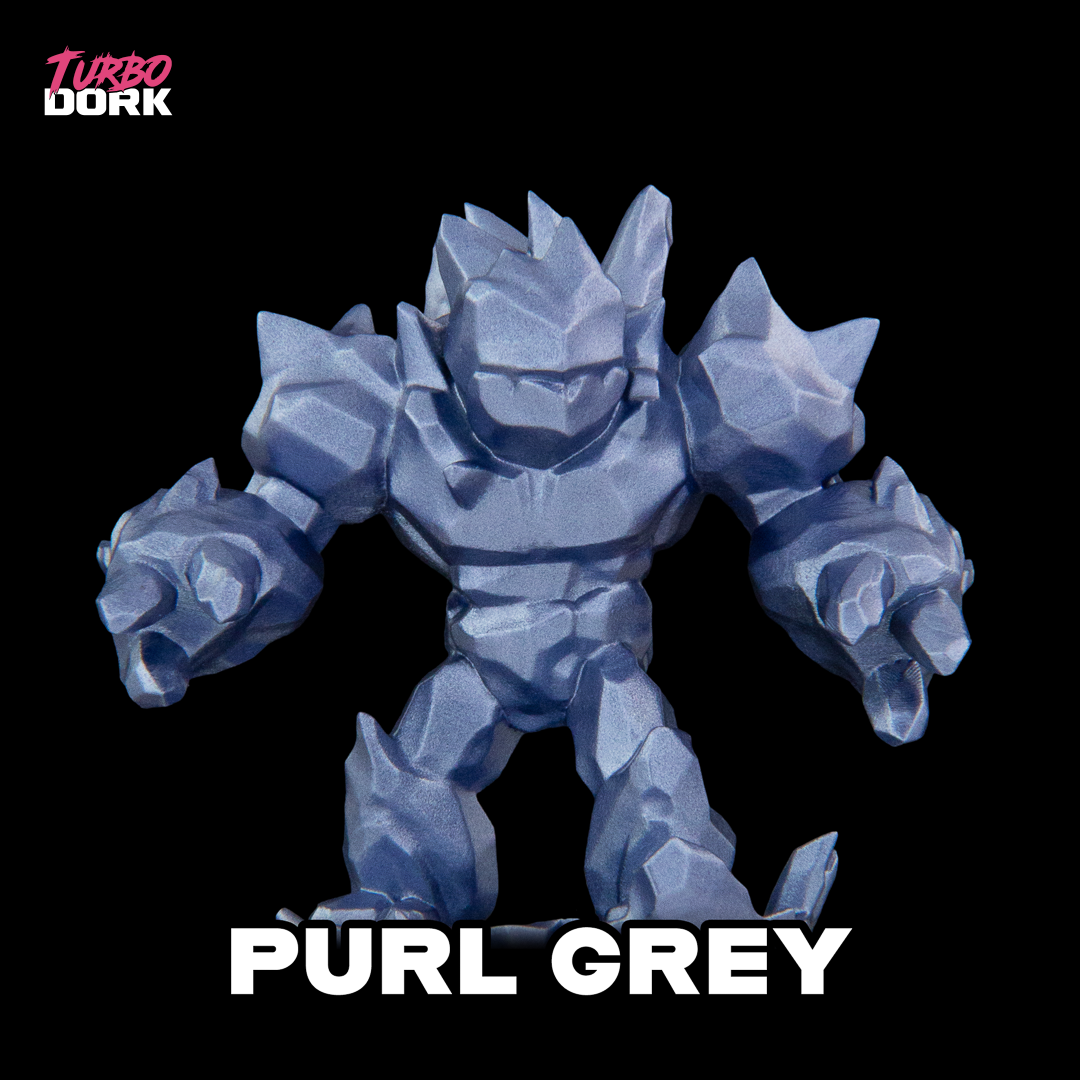Turbo Dork: Purl Grey Metallic Acrylic Paint 22ml - Loaded Dice