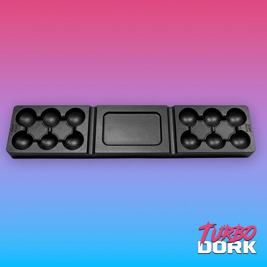 Turbo Dork: Large Black Non-Stick Silicone Dry Palette - Loaded Dice