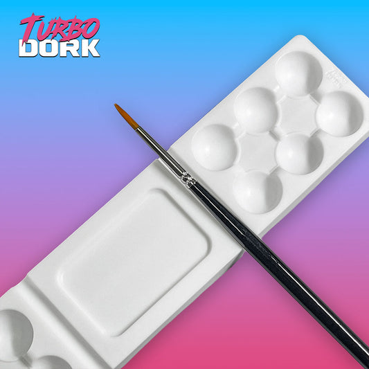Turbo Dork: Large White Non-Stick Silicone Dry Palette - Loaded Dice