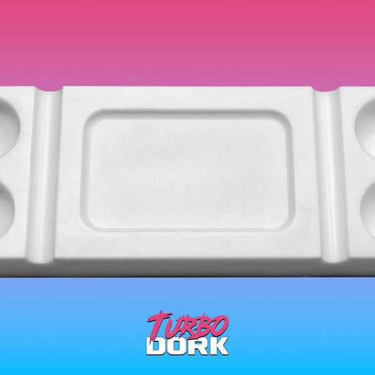 Turbo Dork: Large White Non-Stick Silicone Dry Palette - Loaded Dice