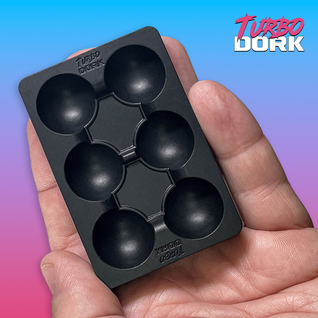 Turbo Dork: Small Black Non-Stick Silicone Dry Palette - Loaded Dice