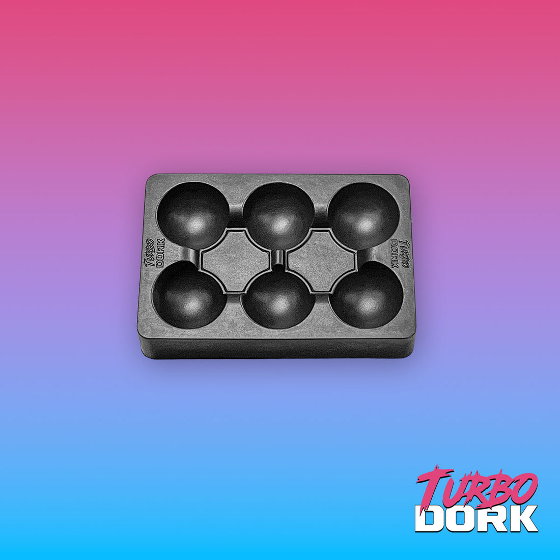 Turbo Dork: Small Black Non-Stick Silicone Dry Palette - Loaded Dice