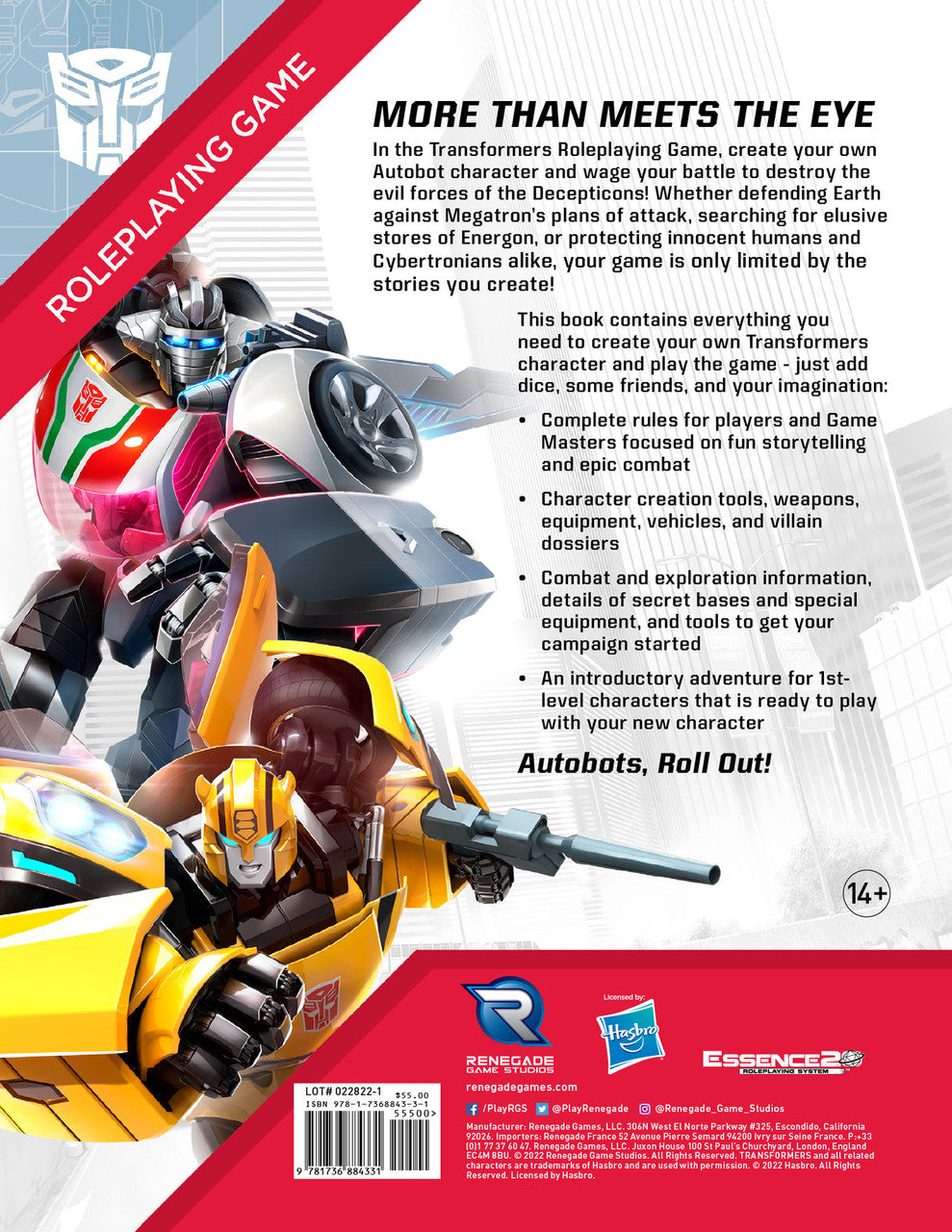 Transformers RPG Core Rulebook - Loaded Dice