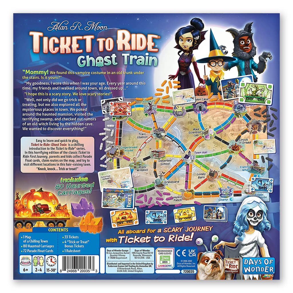 Ticket to Ride - Ghost Train (First Journey) - Loaded Dice Barry Vale of Glamorgan CF64 3HD