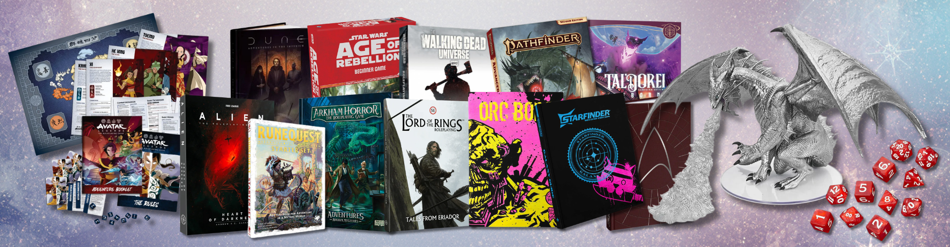 Roleplaying games at Loaded Dice – RPG rulebooks, D&D miniatures and dice