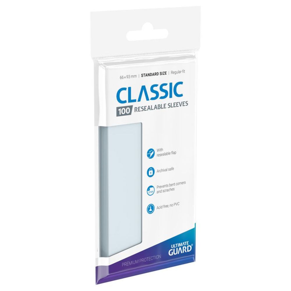 Ultimate Guard Classic Sleeves Standard Size (100) - Resealable - Loaded Dice