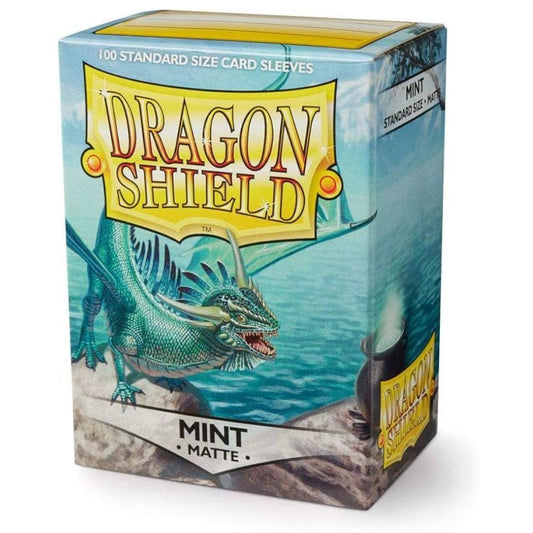 Dragon Shield - Matte Standard Size Sleeves 100pk - Mint - Loaded Dice