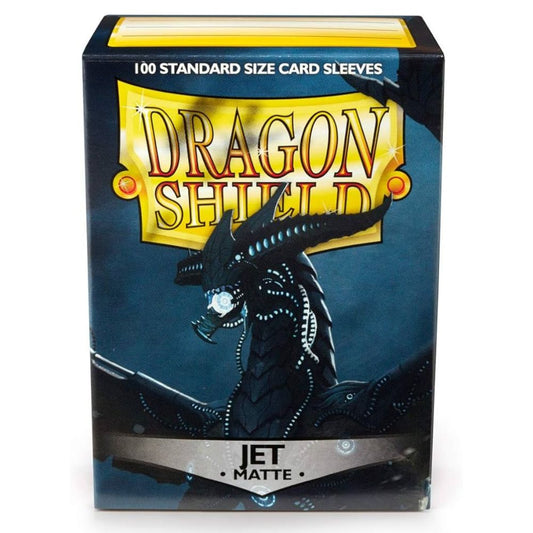 Dragon Shield - Matte Standard Size Sleeves 100pk - Jet - Loaded Dice