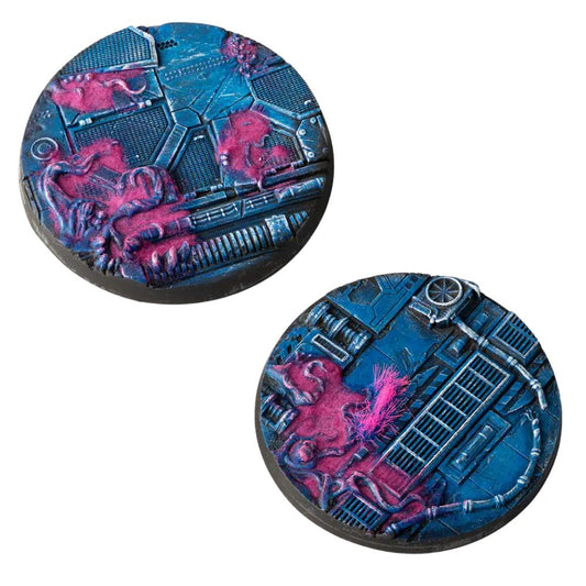 Gamers Grass Alien Infestation Round Bases - 60mm (x2) - Loaded Dice
