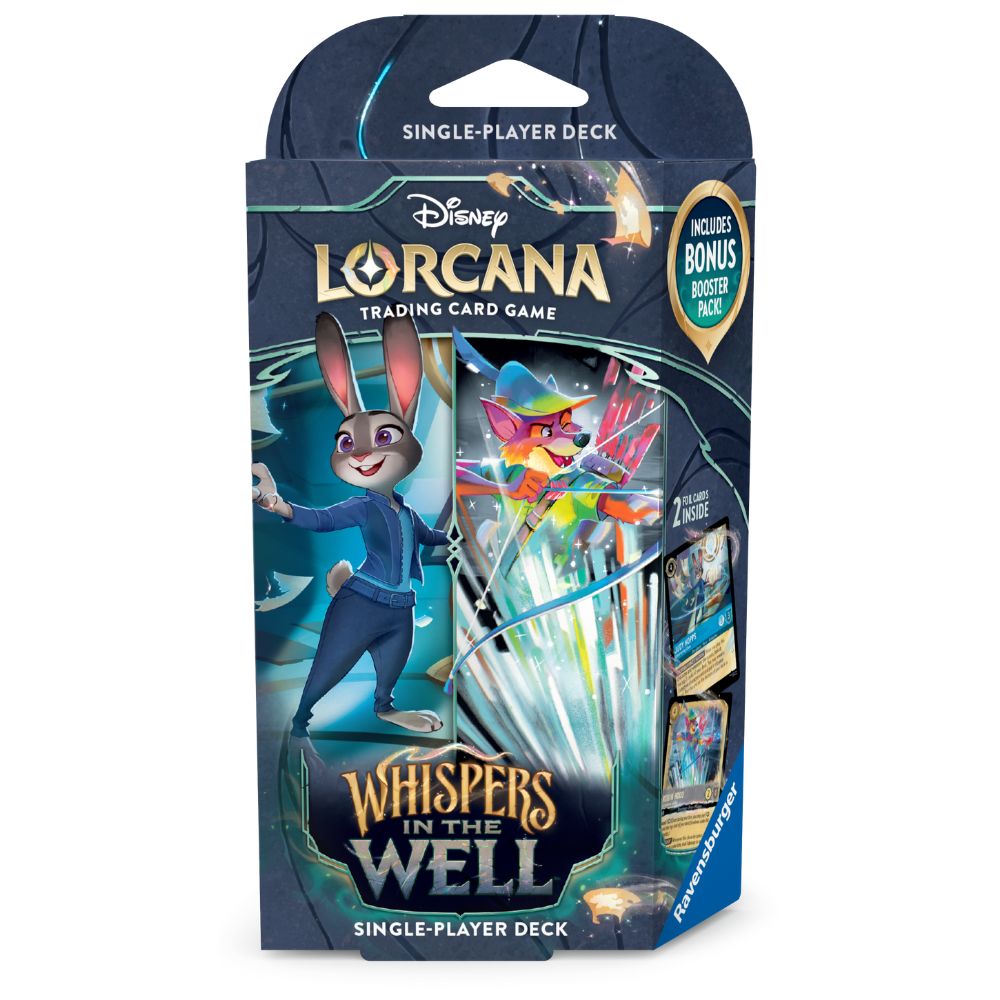 Disney Lorcana - Whispers in the Well Starter Deck - Judy Hopps & Robin Hood - Loaded Dice