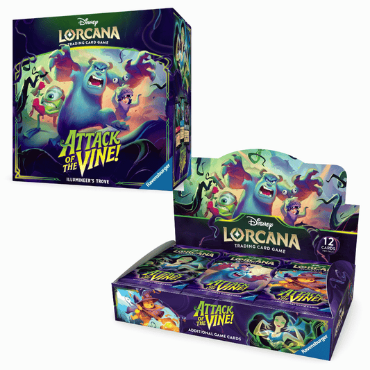 Disney Lorcana Attack of the Vine Booster Box & Illumineer's Trove bundle