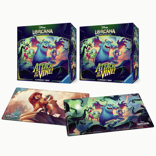 Disney Lorcana Attack of the Vine Players Bundle (2 Troves + 2 playmats)