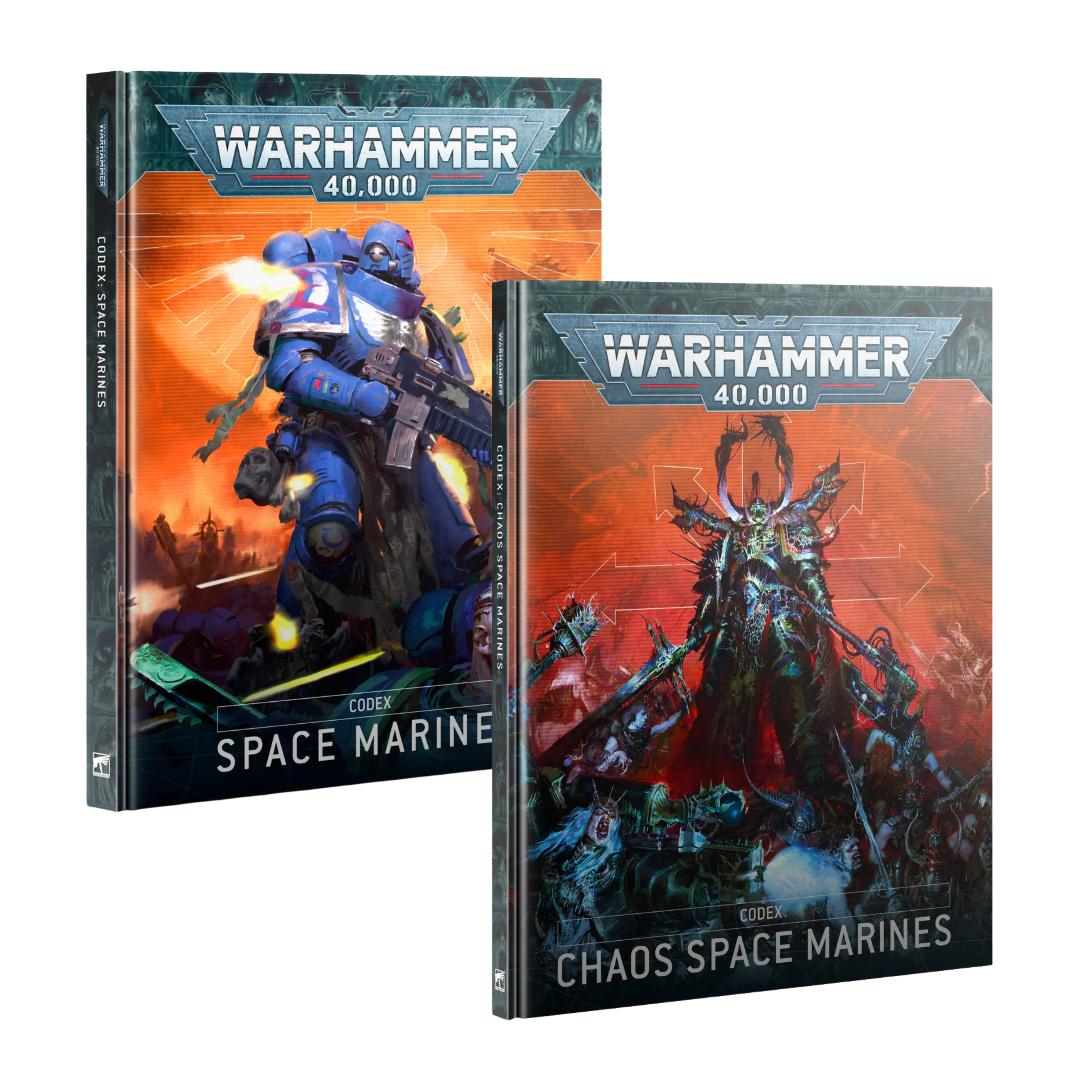 Chaos Space Marines & Space Marines Codex Bundle (10th Editions)
