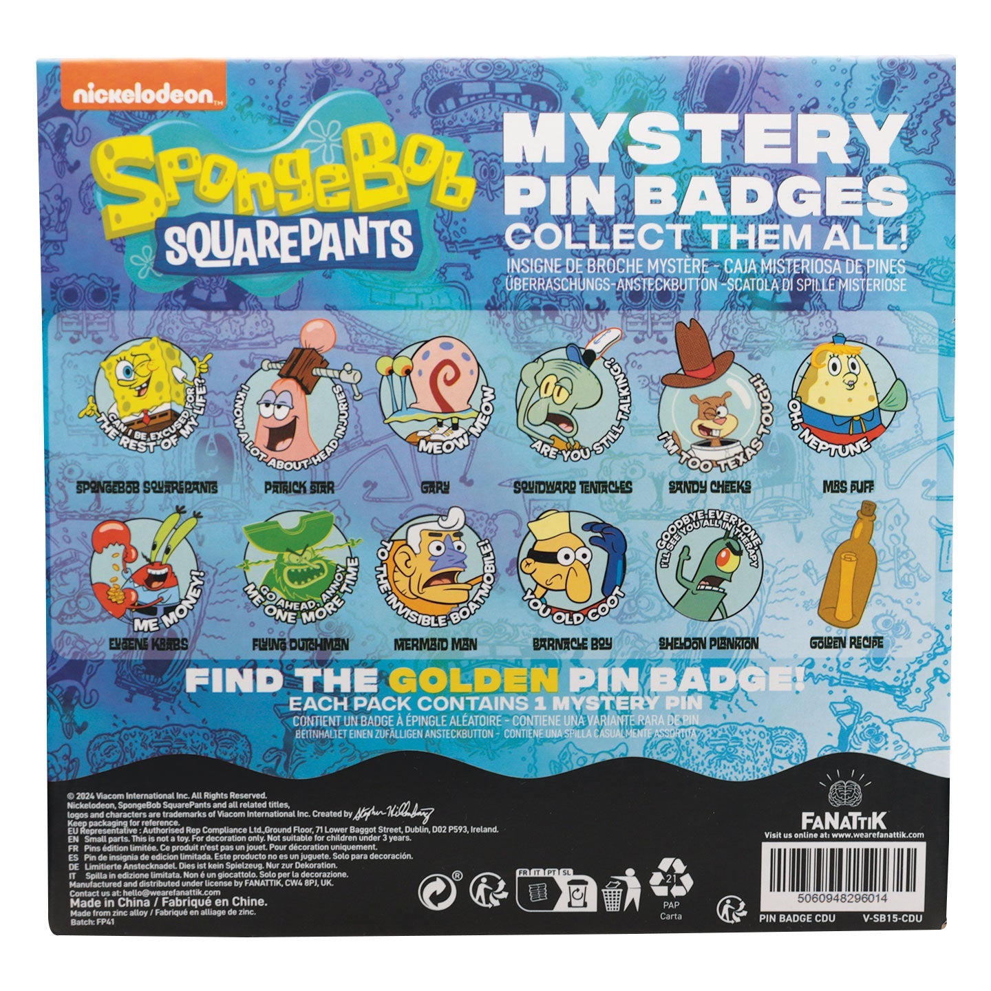 SpongeBob SquarePants Mystery Pins - Loaded Dice