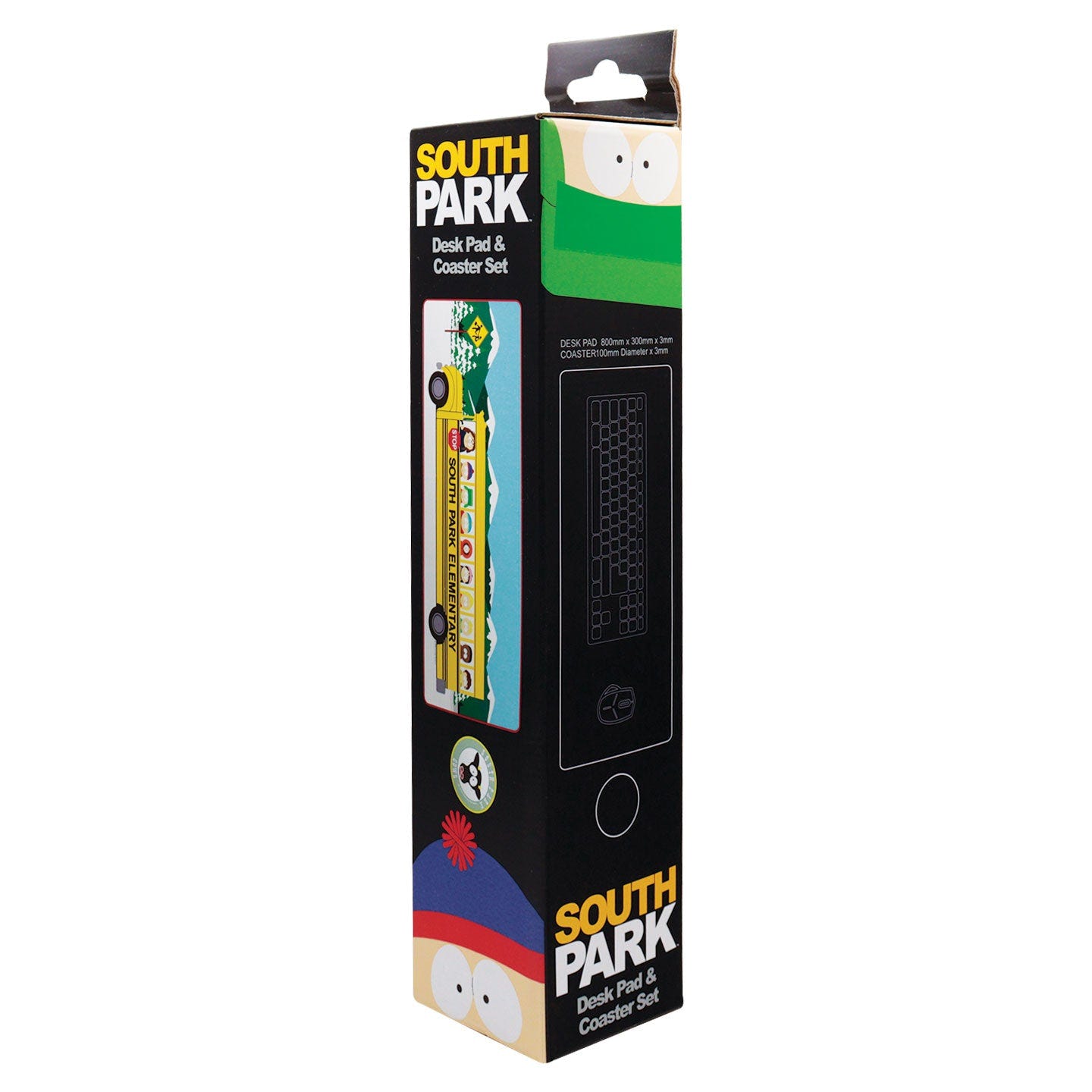 South Park Elementary School Bus Desk Pad & Coaster Set