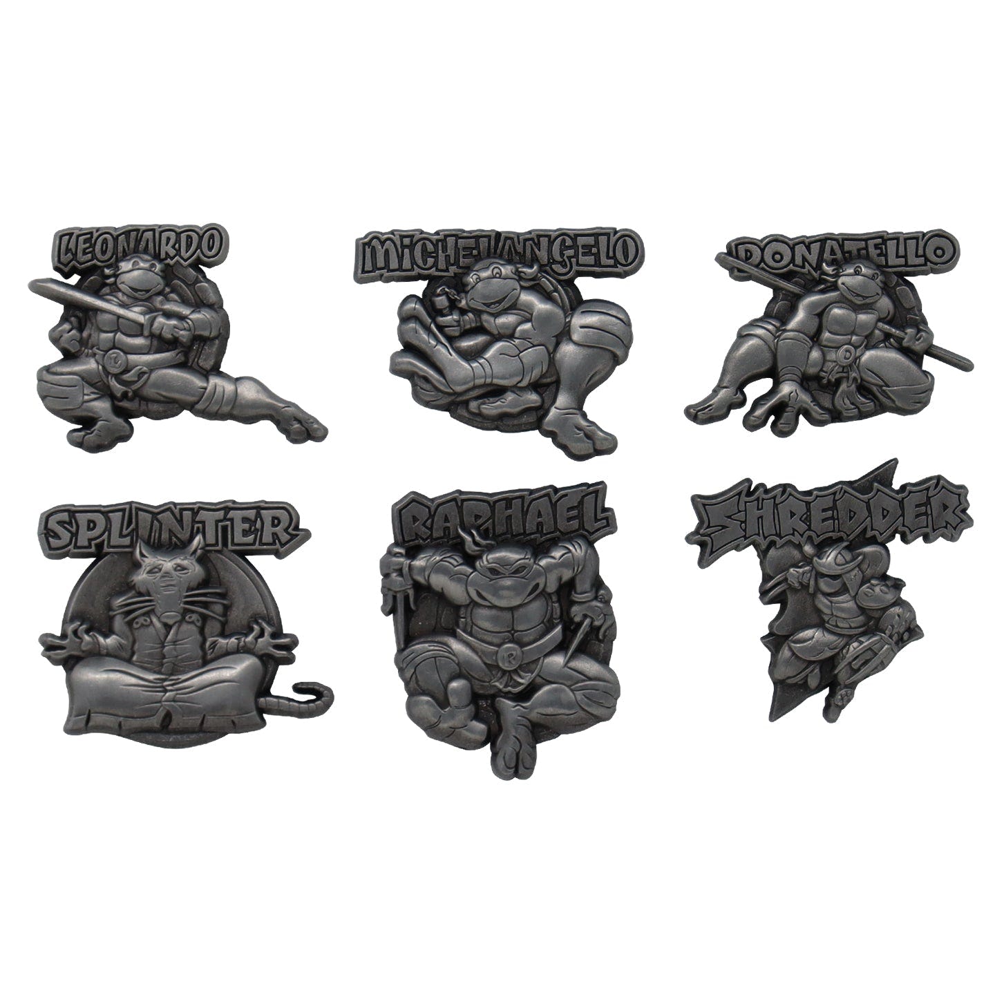 Teenage Mutant Ninja Turtles Limited Edition Set of 6 Pin Badges - Loaded Dice