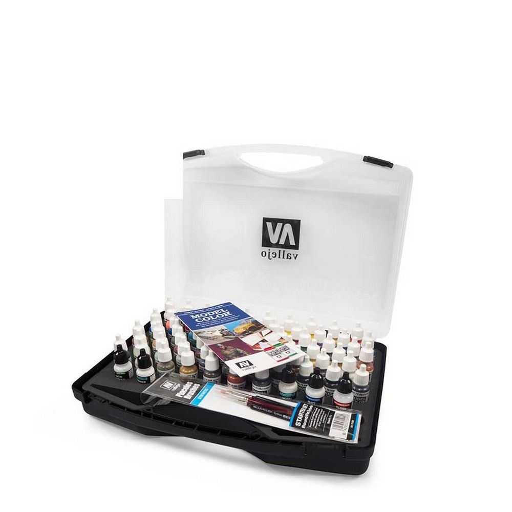 Vallejo Model Color Hobby Range Box Set (72 colours + 3 brushes + carry case) - Loaded Dice