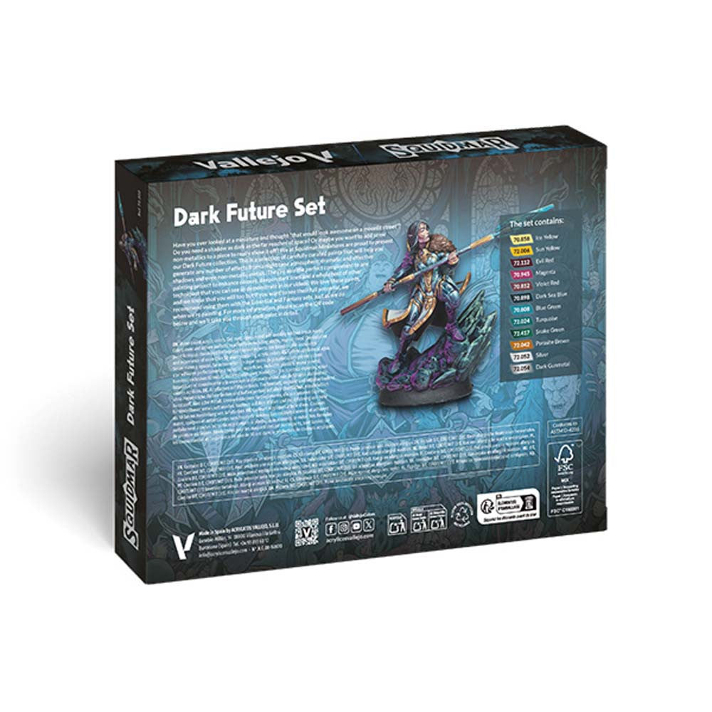 Vallejo Squidmar Dark Future Paint Set (x12) - Loaded Dice
