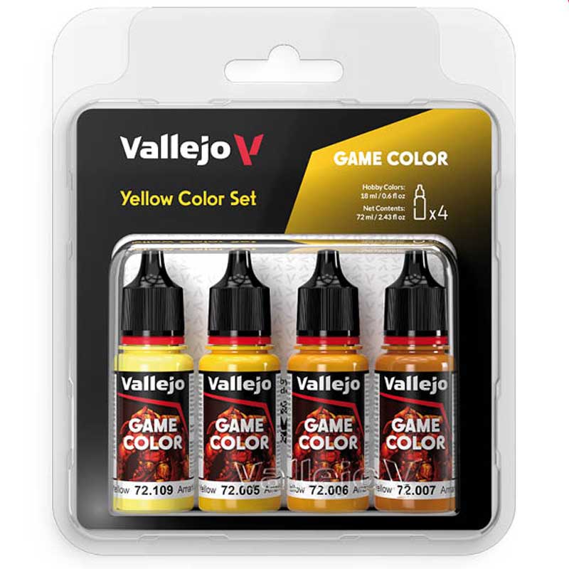 Vallejo Game Color - Yellow Set (x4) - Loaded Dice