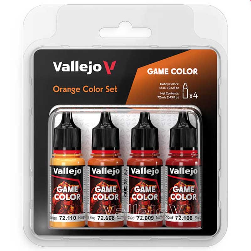 Vallejo Game Color - Orange Set (x4) - Loaded Dice