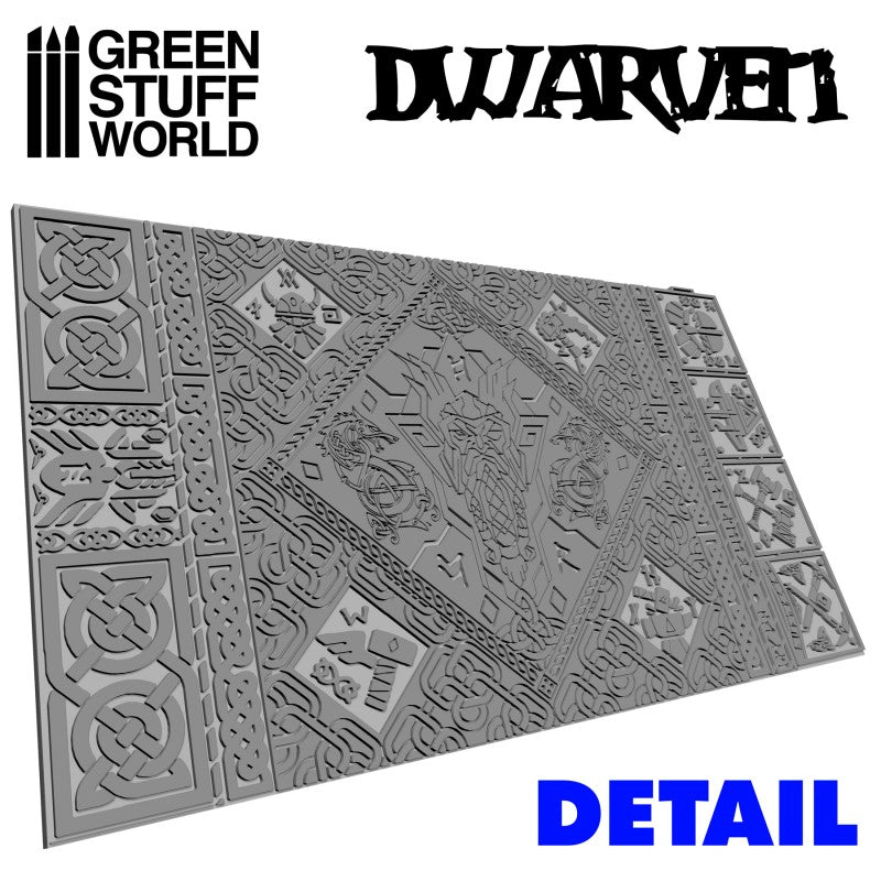 Green Stuff World Rolling Pin DWARVEN - Loaded Dice