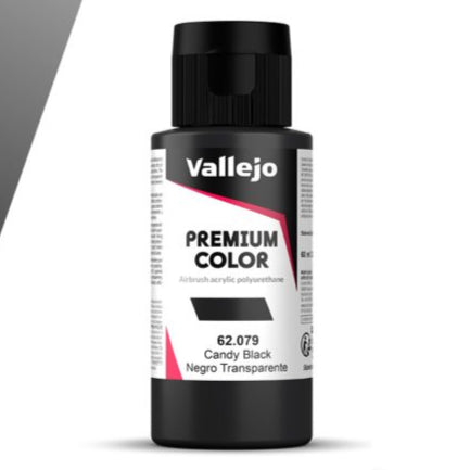 Vallejo Premium Color 60ml – Candy Black - Loaded Dice