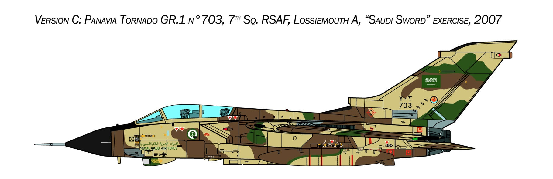 Italeri 1:48 Tornado GR.1/IDS Gulf War - W35107