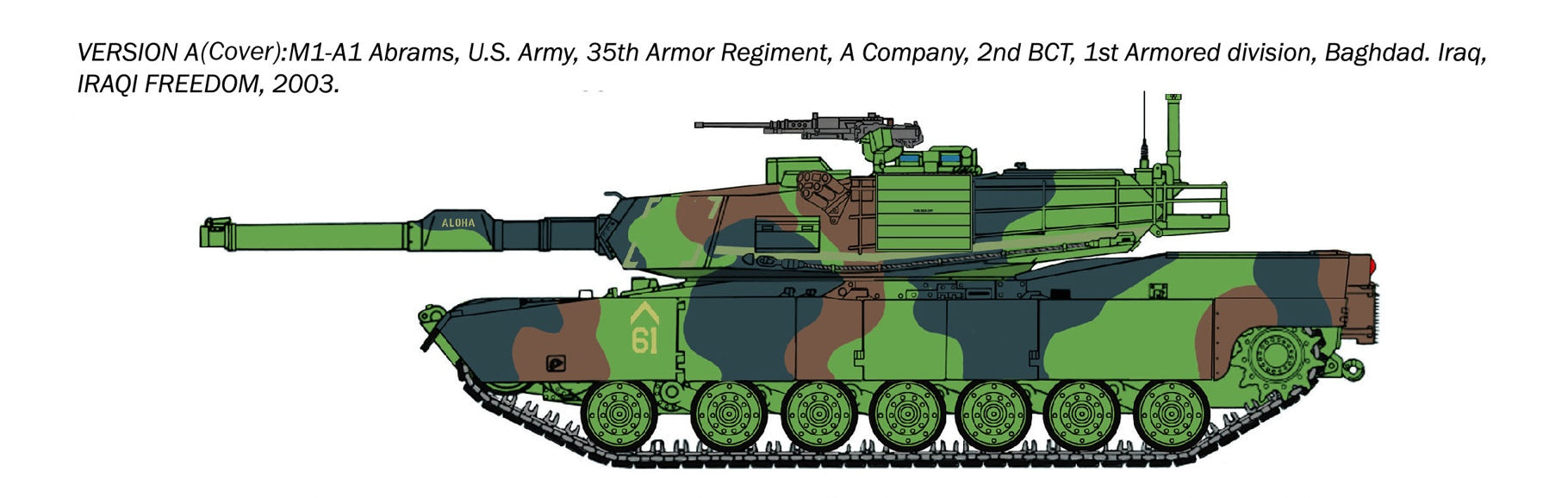 Italeri 1:35 M1A1 Abrams - W35108