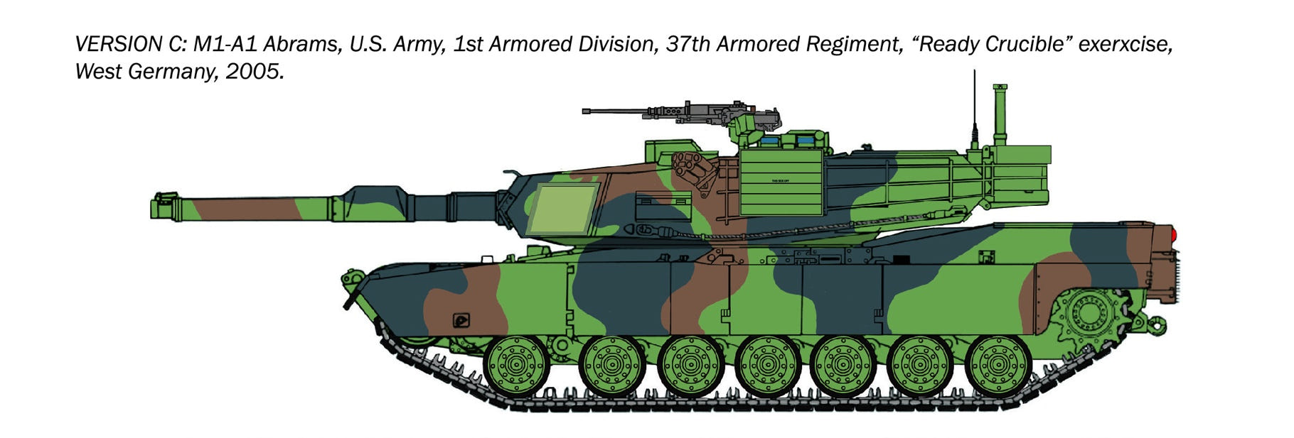 Italeri 1:35 M1A1 Abrams - W35108