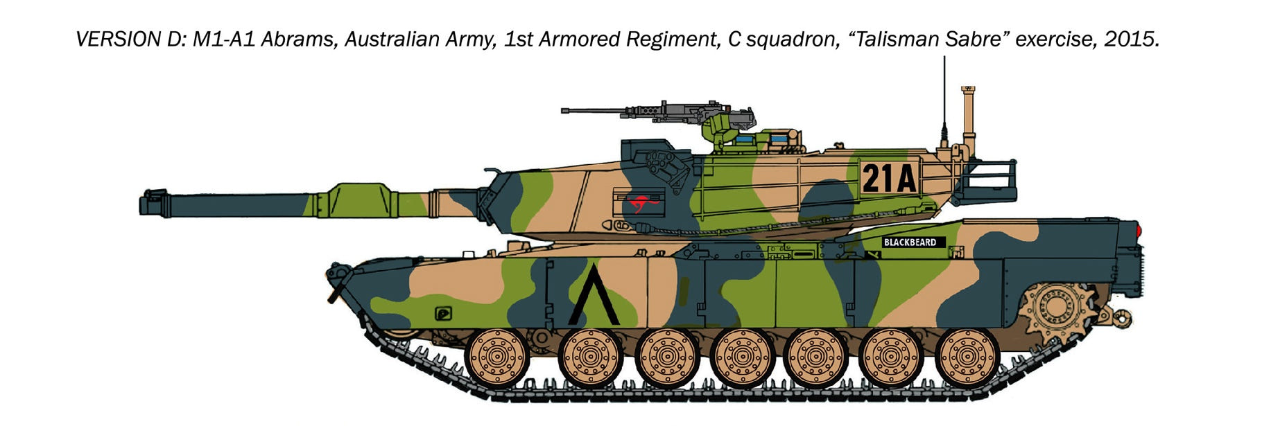 Italeri 1:35 M1A1 Abrams - W35108