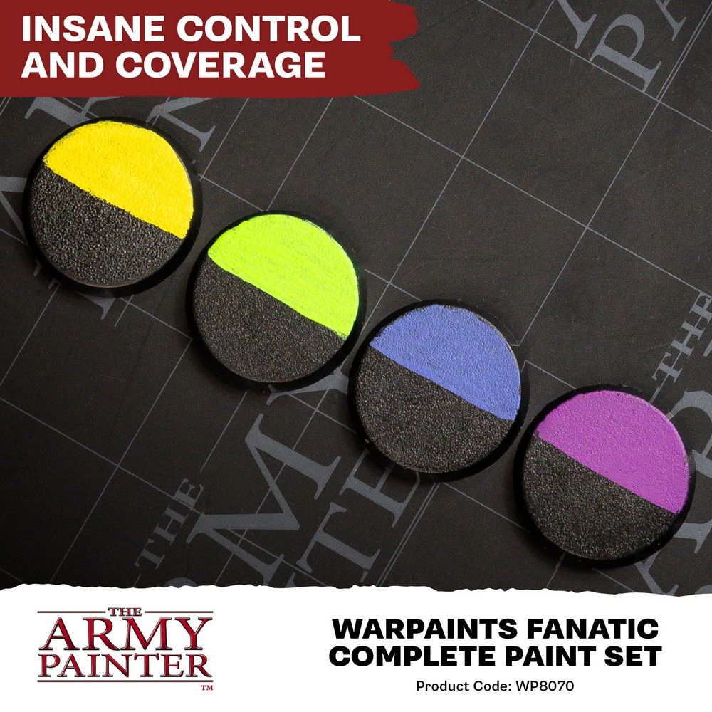 Army Painter Warpaints Fanatic Complete Paint Set - Release Date 31/3/24 - Loaded Dice Barry Vale of Glamorgan CF64 3HD