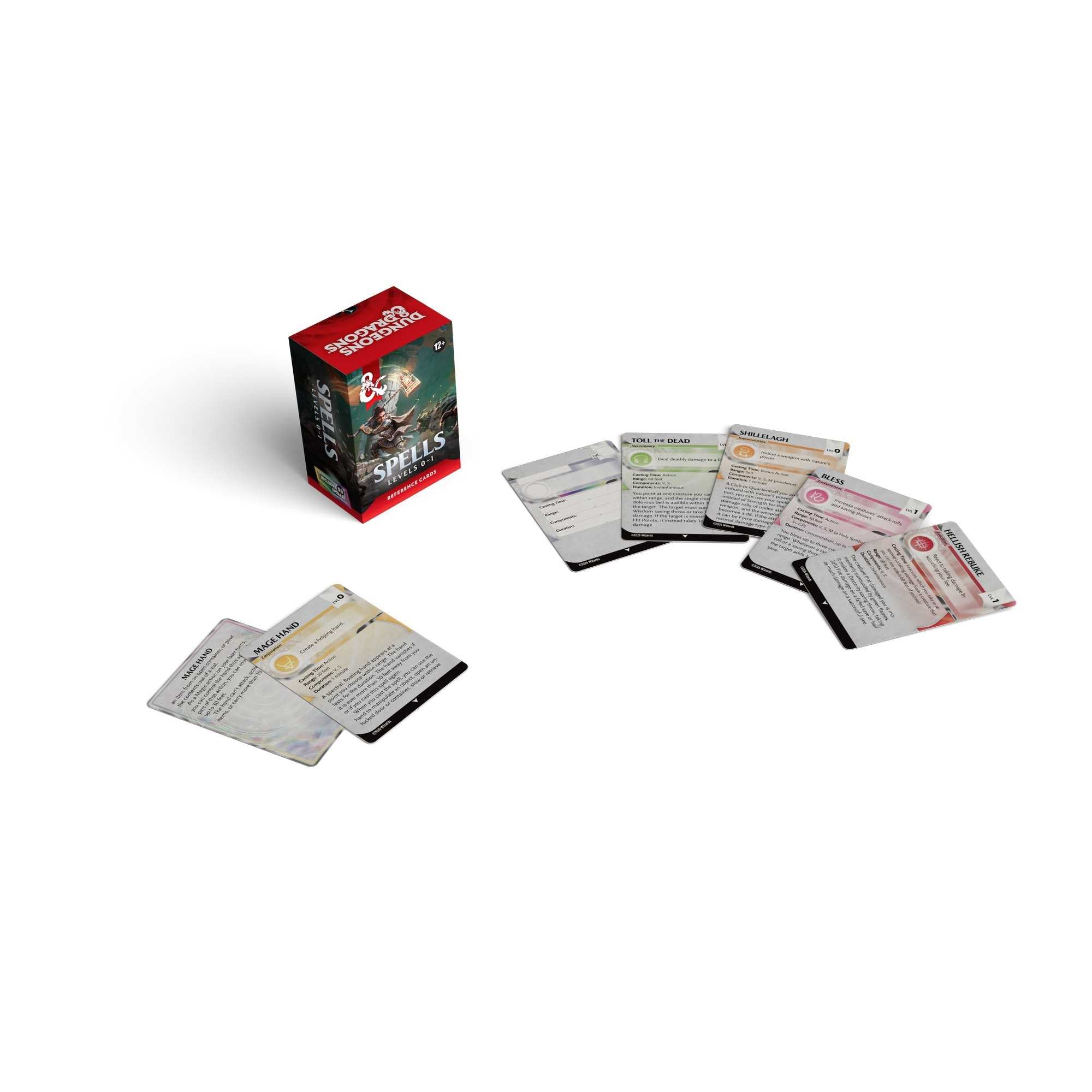 Dungeons & Dragons Trove Spells Levels 0-1 spell card detail - Loaded Dice