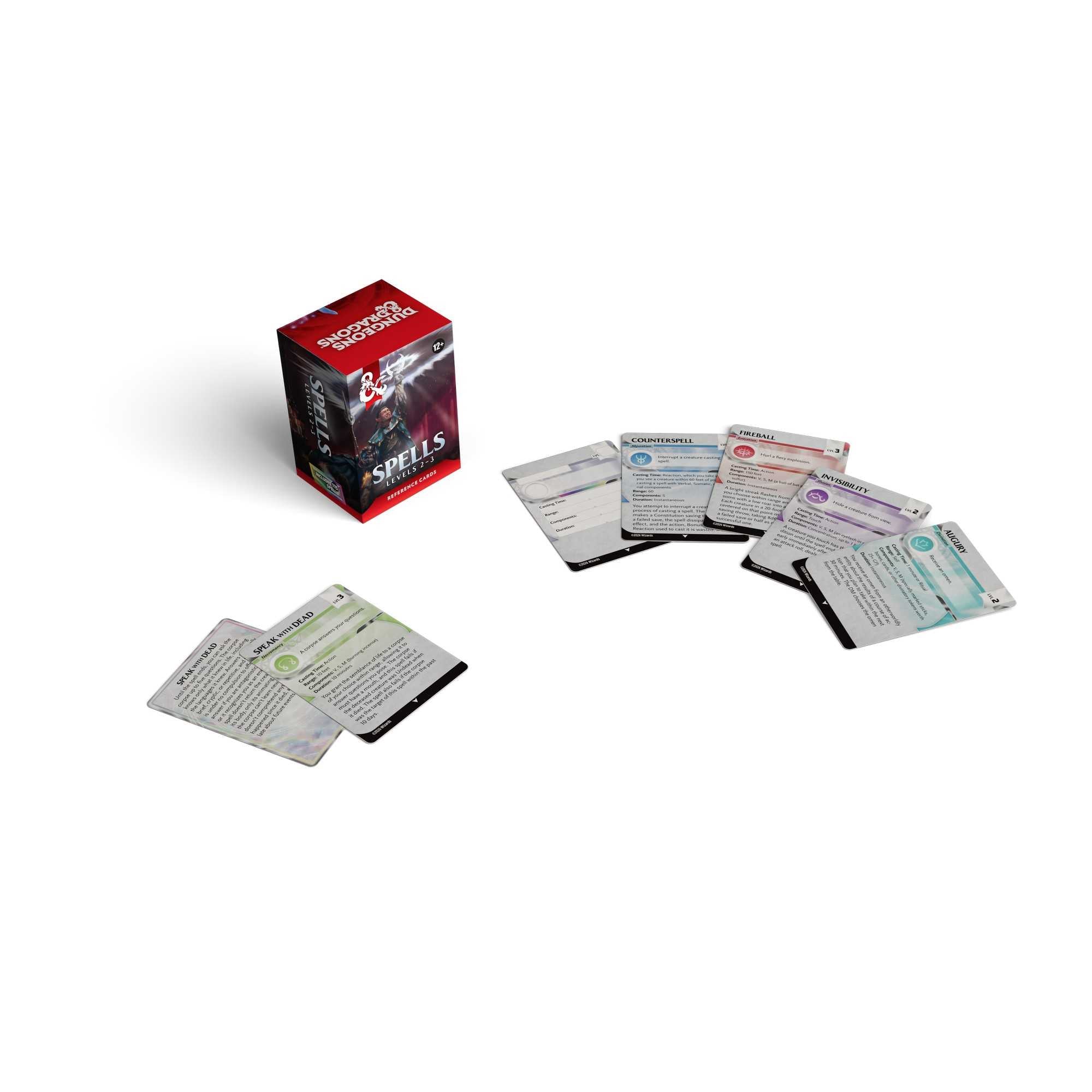 Dungeons & Dragons Trove Spells Levels 2-3 spell card detail - Loaded Dice