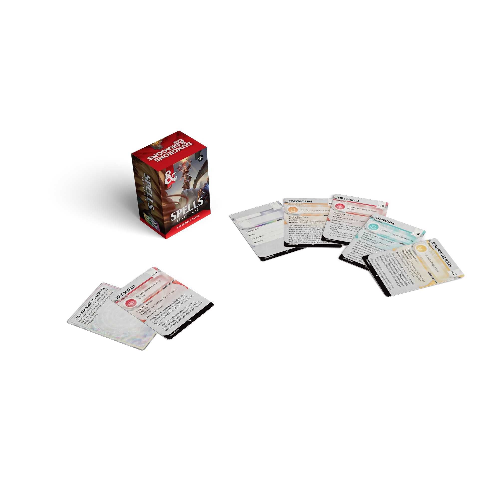 Dungeons & Dragons Trove Spells Levels 4-5 spell card detail - Loaded Dice