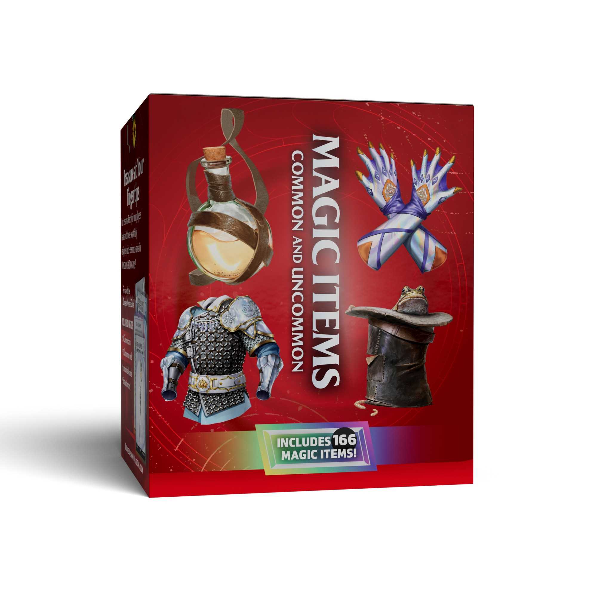 Dungeons & Dragons Trove Magic Items Common and Uncommon deck contents - Loaded Dice