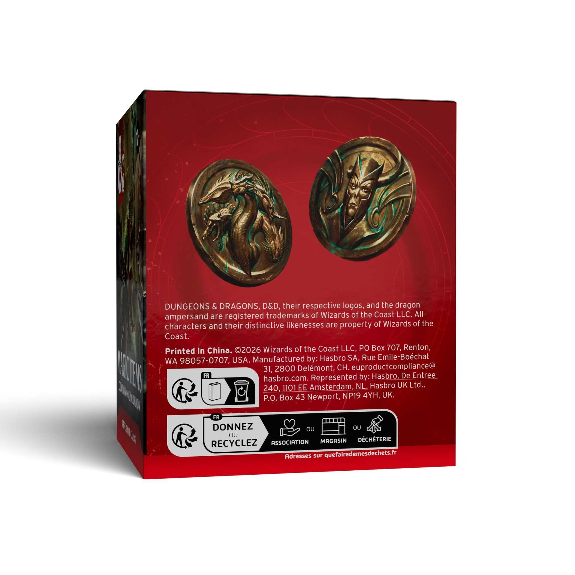 Dungeons & Dragons Trove Magic Items Common and Uncommon packaging - Loaded Dice
