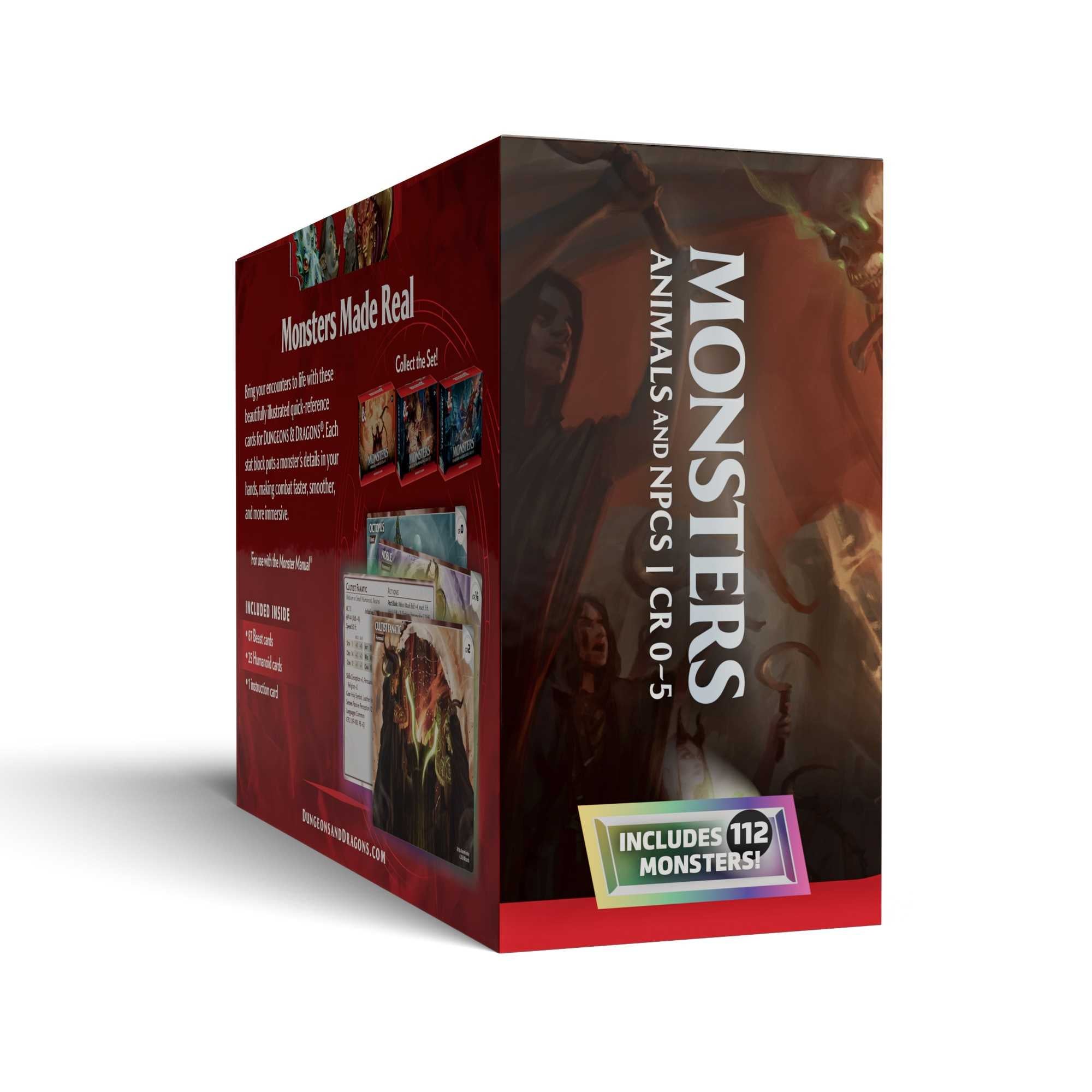 Dungeons & Dragons Trove Monsters Animals and NPCs deck contents - Loaded Dice